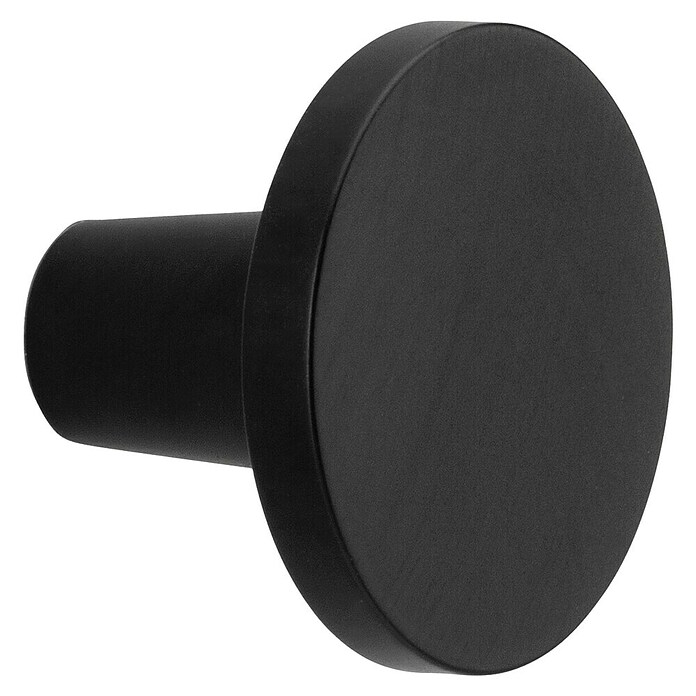Elfa Décor+ by Elfa Möbelknopf Matte Black (Ø x H: 2,5 x 1,9 cm, Schwarz) | BAUHAUS