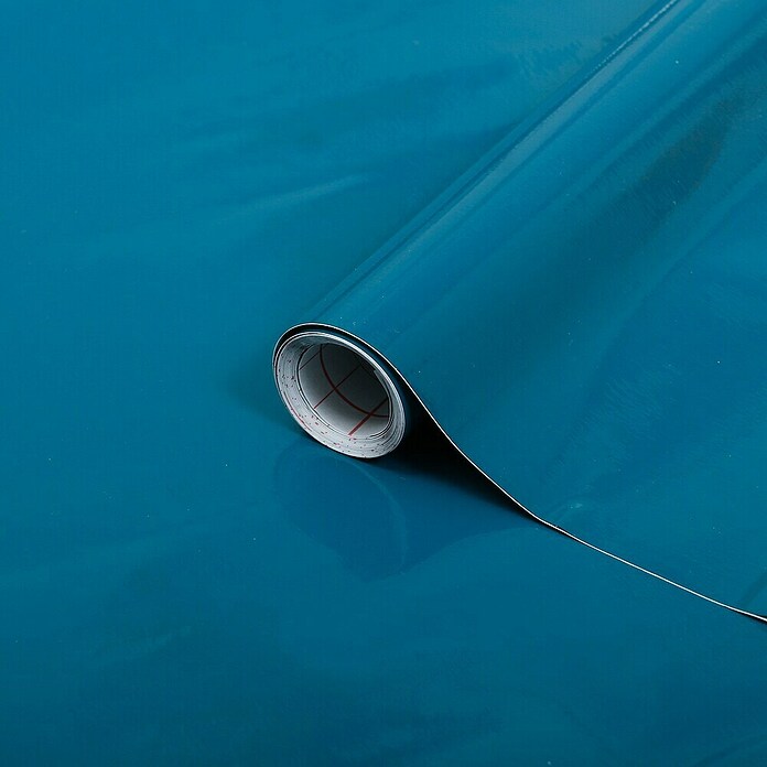 Klebefolie (200 x 45 cm, Blau, Selbstklebend)