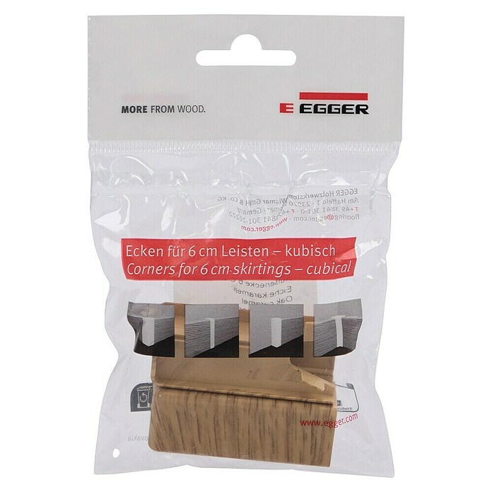 Egger Außenecke Cubical (Eiche karamell, 2 Stk., Passend für: Egger Cubical Sockelleisten 14 x 58 mm) | BAUHAUS
