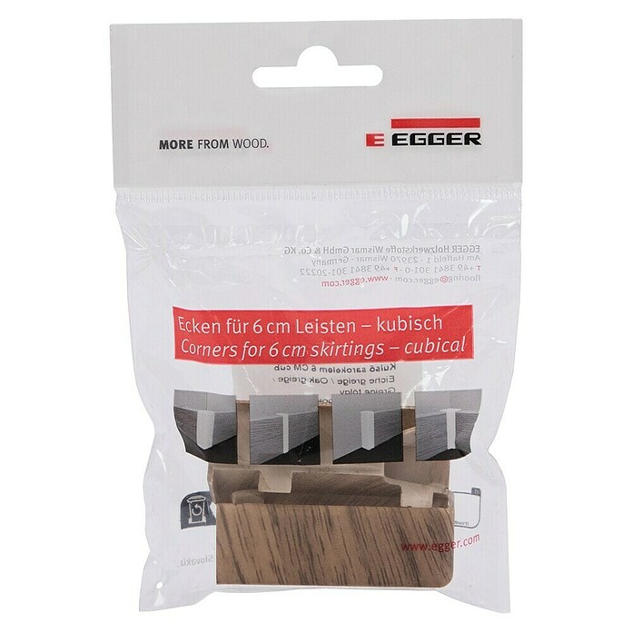 Egger Außenecke Cubical (Eiche greige, 2 Stk., Passend für: Egger Cubical Sockelleisten 14 x 58 mm) | BAUHAUS