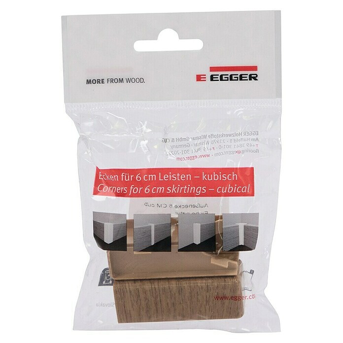 Egger Außenecke Cubical (Eiche natur, 2 Stk., Passend für: Egger Cubical Sockelleisten 14 x 58 mm) | BAUHAUS