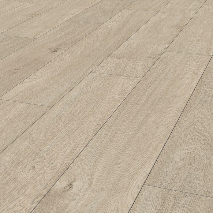 LOGOCLIC Aquaprotect Laminat Nature Oak (Beige, Landhausdiele, 1 288 x 195 x 8 mm) | BAUHAUS