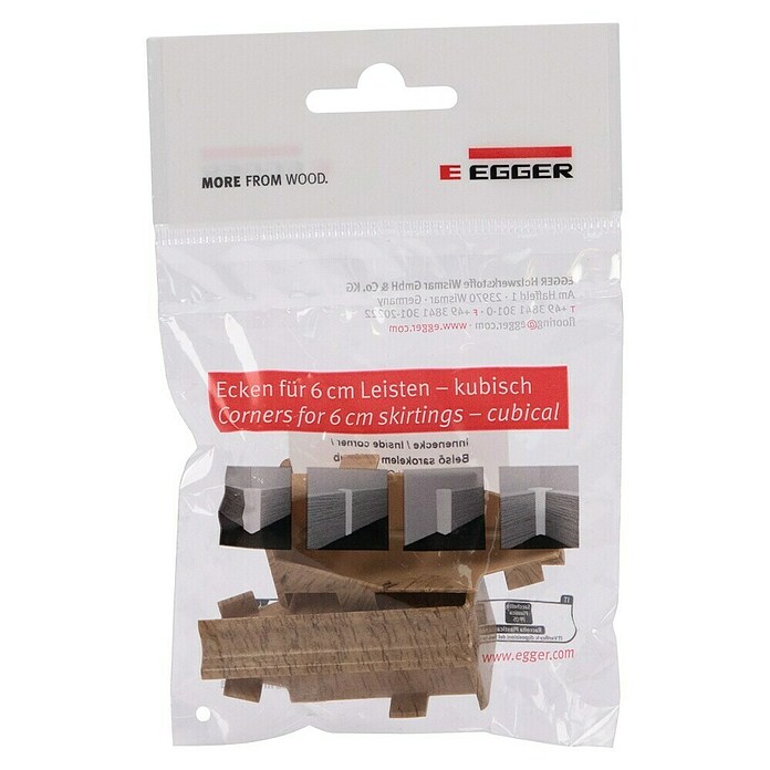 Egger Innenecke Cubical (Eiche natur, 2 Stk., Passend für: Egger Cubical Sockelleisten 14 x 58 mm) | BAUHAUS