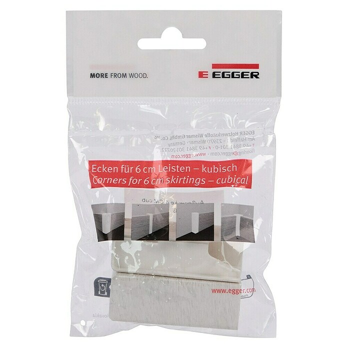 Egger Außenecke Cubical (Eiche weiß, 2 Stk., Passend für: Egger Cubical Sockelleisten 14 x 58 mm) | BAUHAUS