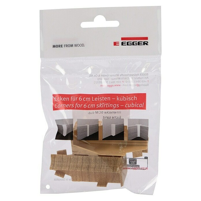 Egger Innenecke Cubical (Eiche sand, 2 Stk., Passend für: Egger Cubical Sockelleisten 14 x 58 mm) | BAUHAUS