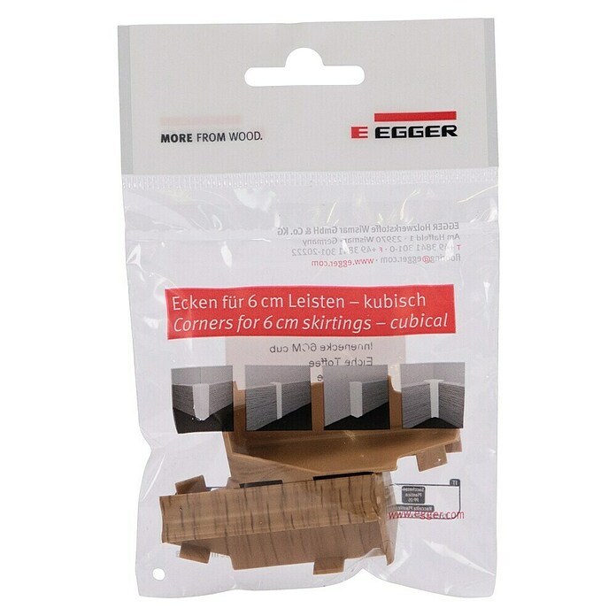 Egger Innenecke Cubical (Eiche Toffee, 2 Stk., Passend für: Egger Cubical Sockelleisten 14 x 58 mm) | BAUHAUS
