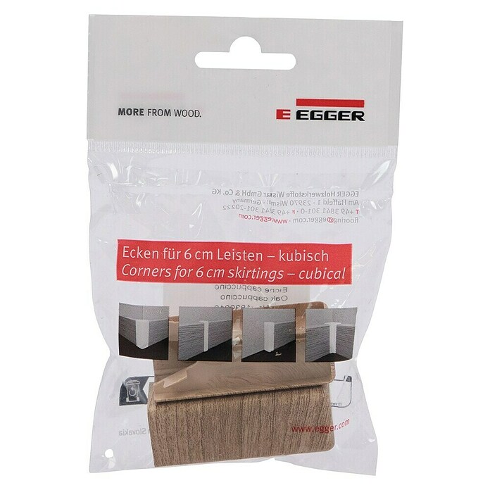 Egger Außenecke Cubical (Eiche cappuccino, 2 Stk., Passend für: Egger Cubical Sockelleisten 14 x 58 mm) | BAUHAUS
