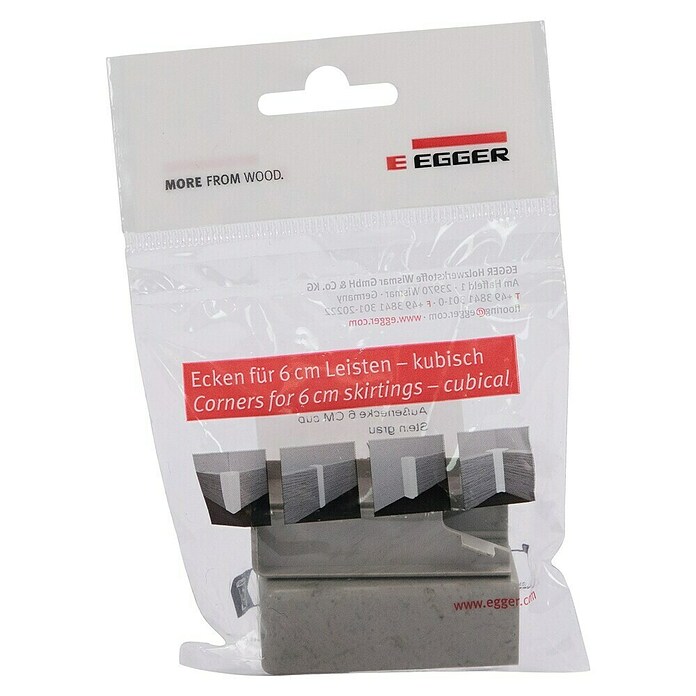 Egger Außenecke Cubical (Stein grau, 2 Stk., Passend für: Egger Cubical Sockelleisten 14 x 58 mm) | BAUHAUS