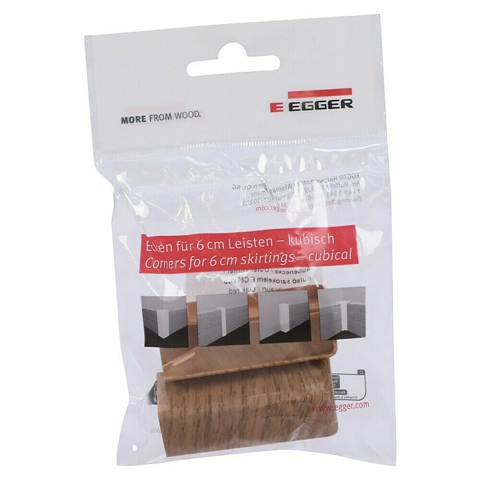 Egger Außenecke Cubical (Eiche rotbraun, 2 Stk., Passend für: Egger Cubical Sockelleisten 14 x 58 mm) | BAUHAUS