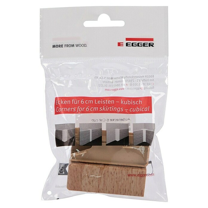 Egger Außenecke Cubical (Buche natur, 2 Stk., Passend für: Egger Cubical Sockelleisten 14 x 58 mm) | BAUHAUS