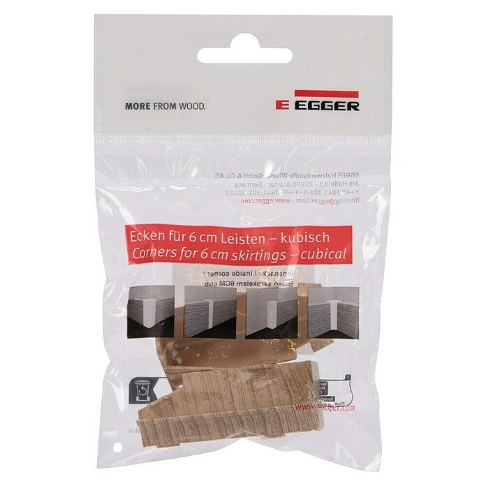 Egger Innenecke Cubical (Eiche cappuccino, 2 Stk., Passend für: Egger Cubical Sockelleisten 14 x 58 mm) | BAUHAUS