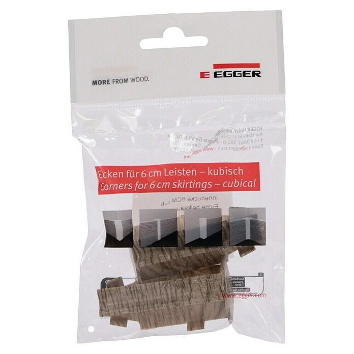 Egger Innenecke Cubical (Eiche hellgrau, 2 Stk., Passend für: Egger Cubical Sockelleisten 14 x 58 mm) | BAUHAUS