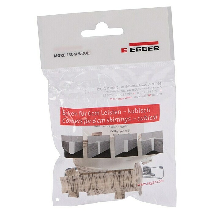 Egger Innenecke Cubical (Eiche silber, 2 Stk., Passend für: Egger Cubical Sockelleisten 14 x 58 mm) | BAUHAUS