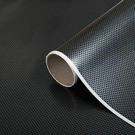 D-c-fix Klebefolie Carbon (150 x 45 cm, Schwarz-Silber, Selbstklebend)