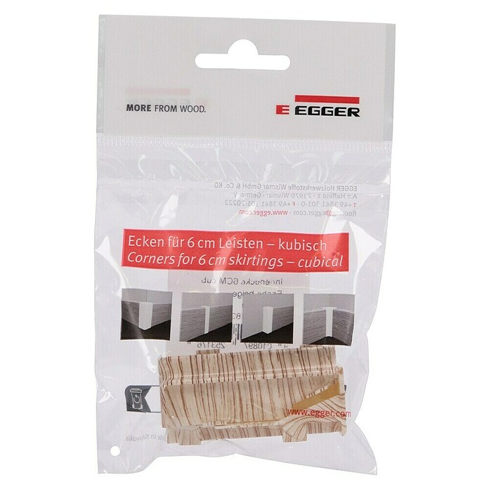 Egger Innenecke Cubical (Esche beige, 2 Stk., Passend für: Egger Cubical Sockelleisten 14 x 58 mm) | BAUHAUS