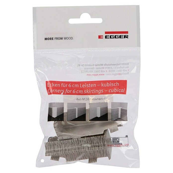Egger Innenecke Cubical (Esche grau, 2 Stk., Passend für: Egger Cubical Sockelleisten 14 x 58 mm) | BAUHAUS