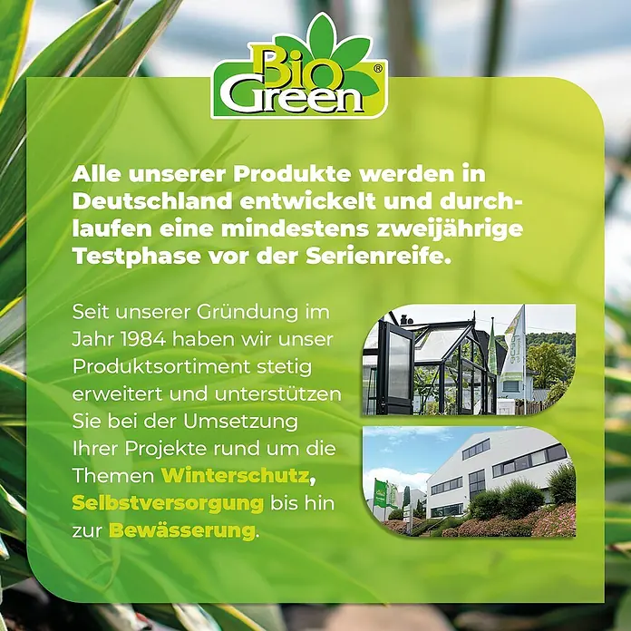 BioGreen Gewächshaus-Heizung / Lüfter Phoenix - 41 x 22 x 33 cm, Heizleistung: 1.000 W - 2.800 W - Bio Green Produkte: In Deutschland entwickelt, durchlaufen sie eine zweijährige Testphase. Seit 1984 erweitern wir unser Sortiment.