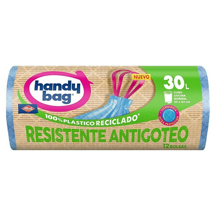 Handy bag Bolsas de basura Antigoteo (30 l, 12 ud., Azul) | BAUHAUS