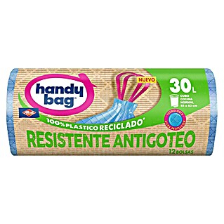 Handy bag Bolsas de basura Antigoteo (30 l, 12 ud., Azul)
