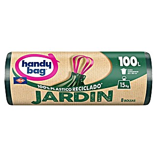 Handy bag Bolsas de basura Jardín (100 l, 8 ud., Verde)