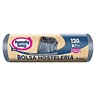 Handy bag Bolsas de basura Hostelería (120 l, 8 ud., Gris)