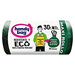 Handy bag Bolsas de basura ECO 100% (30 l, 20 ud., Verde)