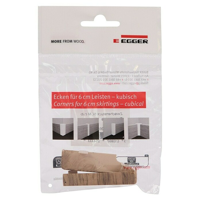 Egger Übergangskappe Cubical (Eiche greige, 2 Stk., Passend für: Egger Cubical Sockelleisten 14 x 58 mm) | BAUHAUS