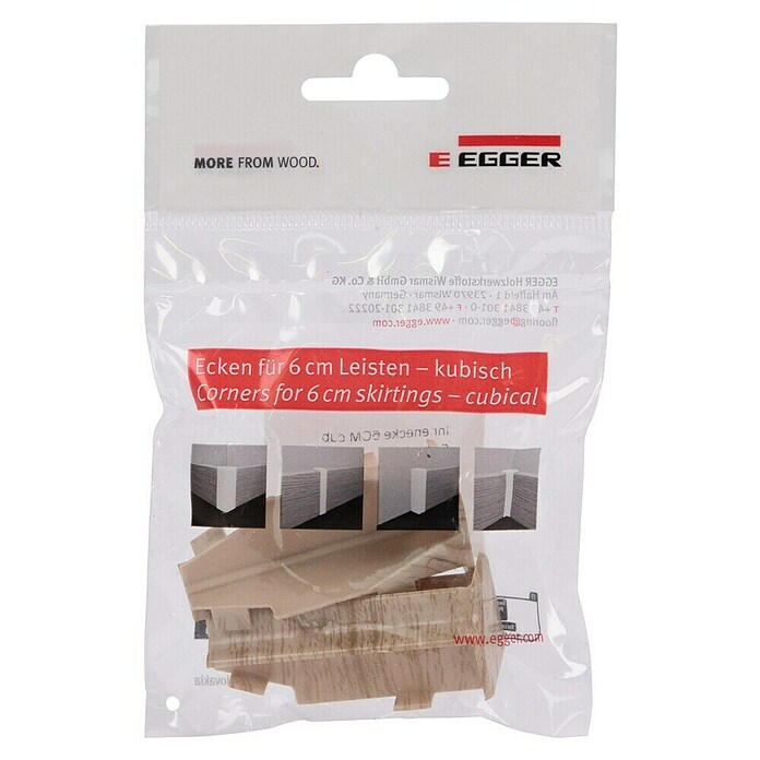 Egger Innenecke Cubical (Eiche hell, 2 Stk., Passend für: Egger Cubical Sockelleisten 14 x 58 mm) | BAUHAUS