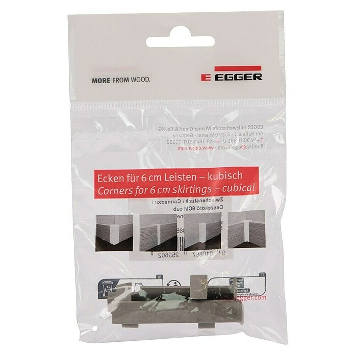 Egger Übergangskappe Cubical (Stein grau, 2 Stk., Passend für: Egger Cubical Sockelleisten 14 x 58 mm) | BAUHAUS