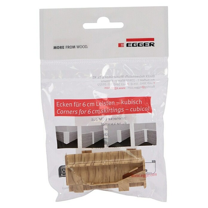 Egger Innenecke Cubical (Eiche karamell, 2 Stk., Passend für: Egger Cubical Sockelleisten 14 x 58 mm) | BAUHAUS