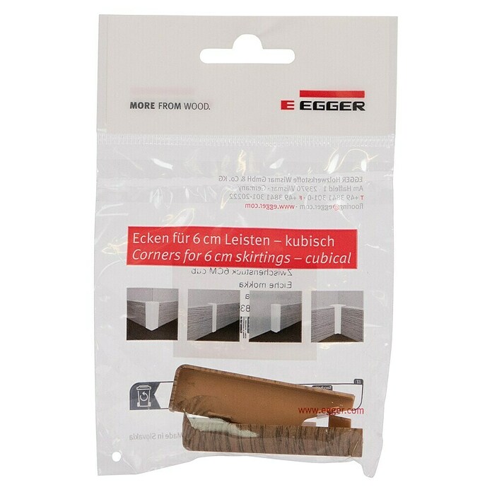 Egger Übergangskappe Cubical (Eiche mokka, 2 Stk., Passend für: Egger Cubical Sockelleisten 14 x 58 mm) | BAUHAUS