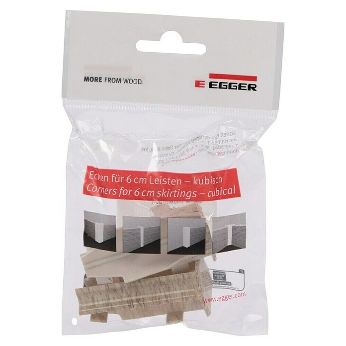 Egger Innenecke Cubical (Eiche mittelbraun, 2 Stk., Passend für: Egger Cubical Sockelleisten 14 x 58 mm) | BAUHAUS