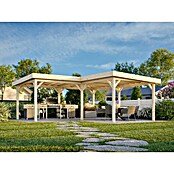 Palmako Pérgola Lenna Set XL (L x An: 628 x 628 cm, Madera, Natural) | BAUHAUS