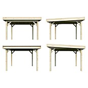 Palmako Pérgola Lenna Set M (L x An: 340 x 340 cm, Madera, Natural) | BAUHAUS