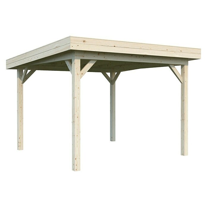 Palmako Pérgola Lenna Set M (L x An: 340 x 340 cm, Madera, Natural) | BAUHAUS