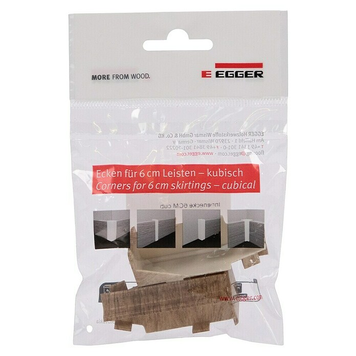Egger Innenecke Cubical (Eiche beige, 2 Stk., Passend für: Egger Cubical Sockelleisten 14 x 58 mm) | BAUHAUS