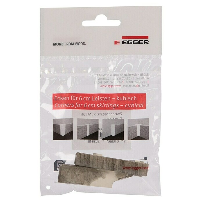 Egger Übergangskappe Cubical (Eiche grau, 2 Stk., Passend für: Egger Cubical Sockelleisten 14 x 58 mm) | BAUHAUS