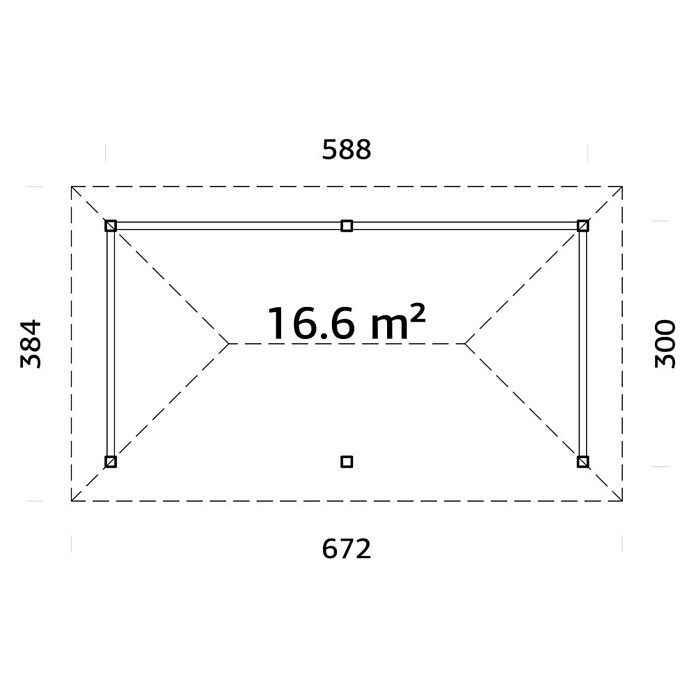 Palmako Pérgola Bianca Set 107 (L x An: 672 x 384 cm, Madera, Natural) | BAUHAUS