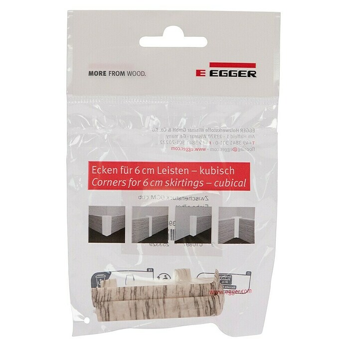 Egger Übergangskappe Cubical (Eiche silber, 2 Stk., Passend für: Egger Cubical Sockelleisten 14 x 58 mm) | BAUHAUS