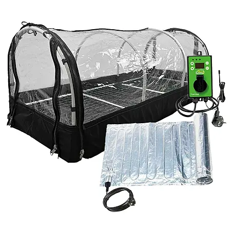 BioGreen  Zimmergewächshaus mit Heizmatte & Digitalthermostat Jumbo XXL