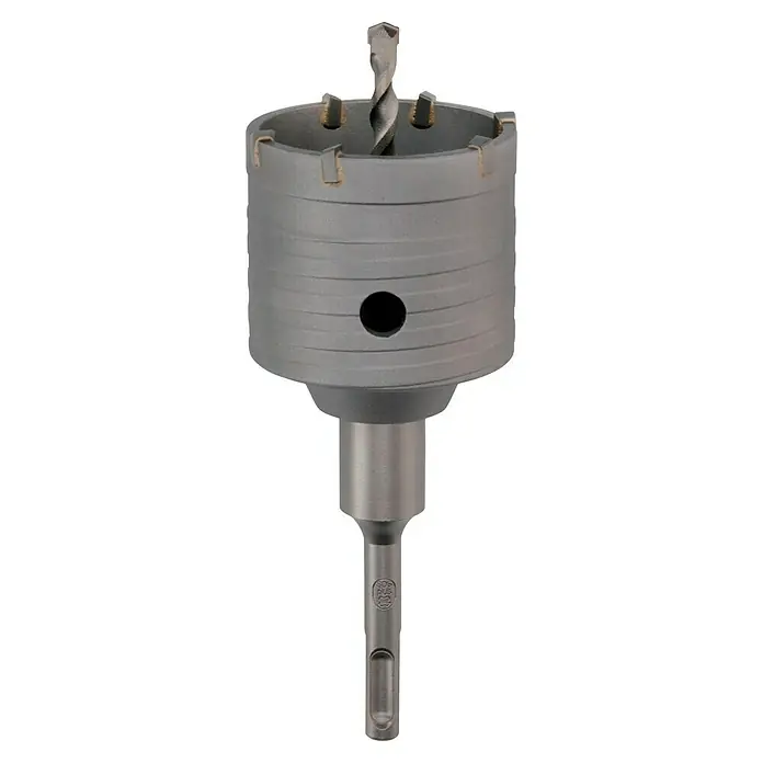 Craftomat Bohrkrone - Durchmesser Bohrer: 68 mm - SDS-Plus-Bohrkrone für präzise Bohrlöcher. Ideal für Bauarbeiten.