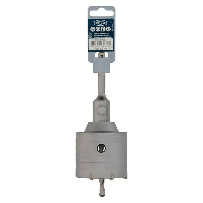 Craftomat Bohrkrone - Durchmesser Bohrer: 68 mm - Produktabbildung einer Lochsäge von Bauhaus, ideal für präzise Bohrungen in verschiedenen Materialien. Hochwertige Verarbeitung garantiert Langlebigkeit.