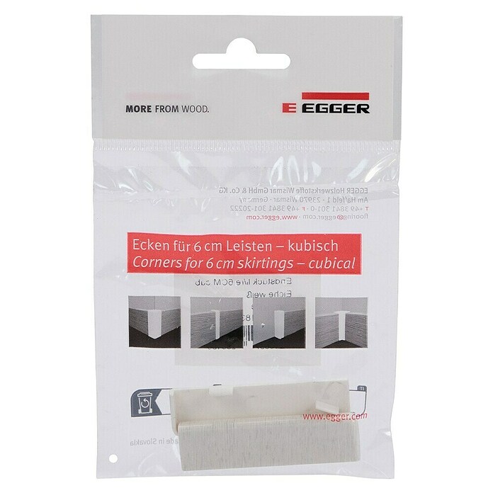 Egger Endkappe Cubical (Eiche weiß, 2 Stk., Passend für: Egger Cubical Sockelleisten 14 x 58 mm) | BAUHAUS