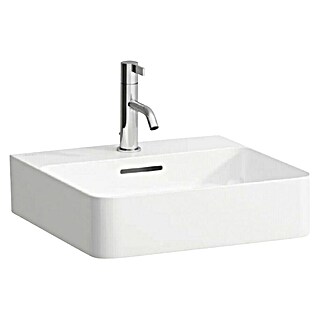 Laufen Umivalnik Val (420 x 450 mm, Odprtina za armaturo: Sredina, S prelivom, Bela)