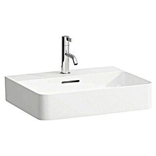 Laufen Umivalnik Val (420 x 550 mm, Odprtina za armaturo: Sredina, S prelivom, Bela)