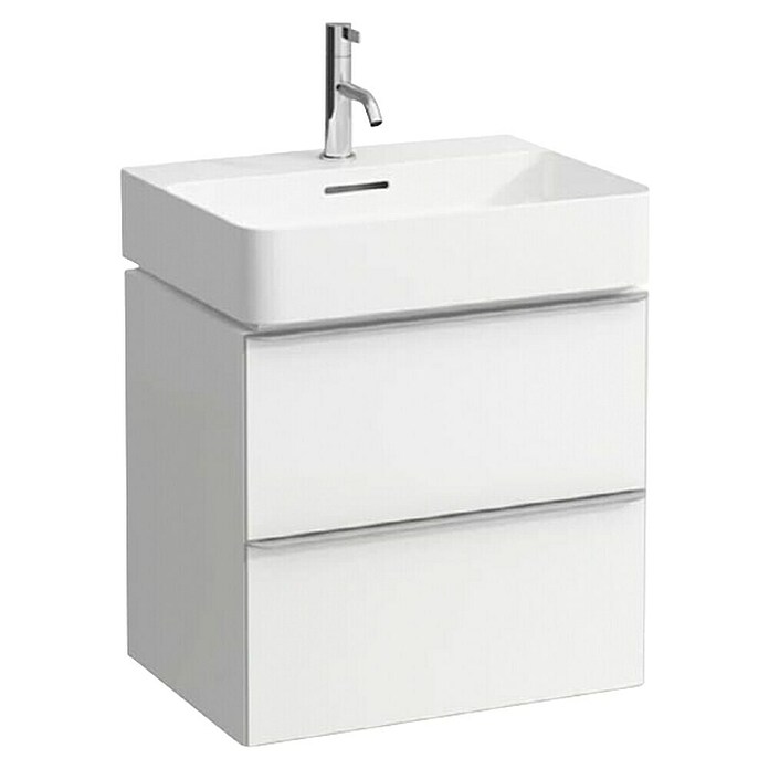 Laufen Waschtisch Val (420 x 600 mm, Hahnloch: Mitte, Mit Überlauf, Weiß) | BAUHAUS