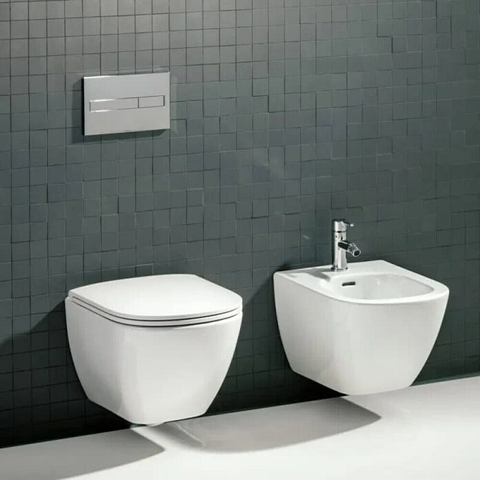 Laufen Stenski bide Lua  (360 x 520 mm, Bela, Keramika) | Bideji | Kopalniška keramika | Kopalnica in sanitarije | Izdelki | BAUHAUS