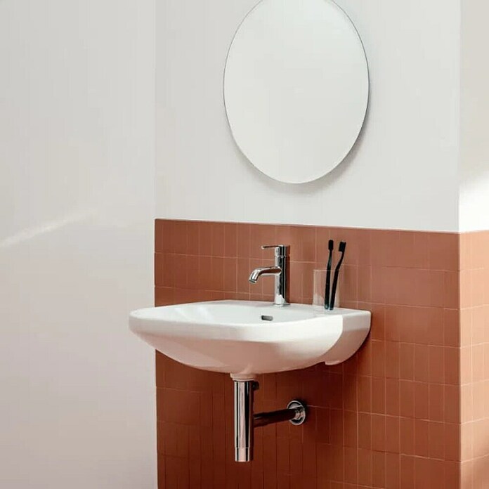 Laufen Umivalnik Lua  (460 x 550 mm, Odprtina za armaturo: Sredina, S prelivom, Bela) | 3941 - Waschtische Marke | DBBA - Keramik Marke | DBB - Keramik | DB - Keramik/Wannen | D - Sanitär | BAUHAUS