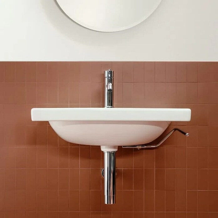 Laufen Umivalnik Lua  (460 x 550 mm, Odprtina za armaturo: Sredina, S prelivom, Bela) | 3941 - Waschtische Marke | DBBA - Keramik Marke | DBB - Keramik | DB - Keramik/Wannen | D - Sanitär | BAUHAUS