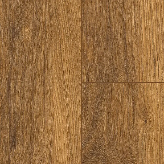 LOGOCLIC Vinto Laminat - Marsala, Landhausdiele, 1.288 x 195 x 10 mm - Nahaufnahme von Laminatboden mit Holzmaserung in warmen Brauntönen, der ein natürliches Aussehen verleiht.